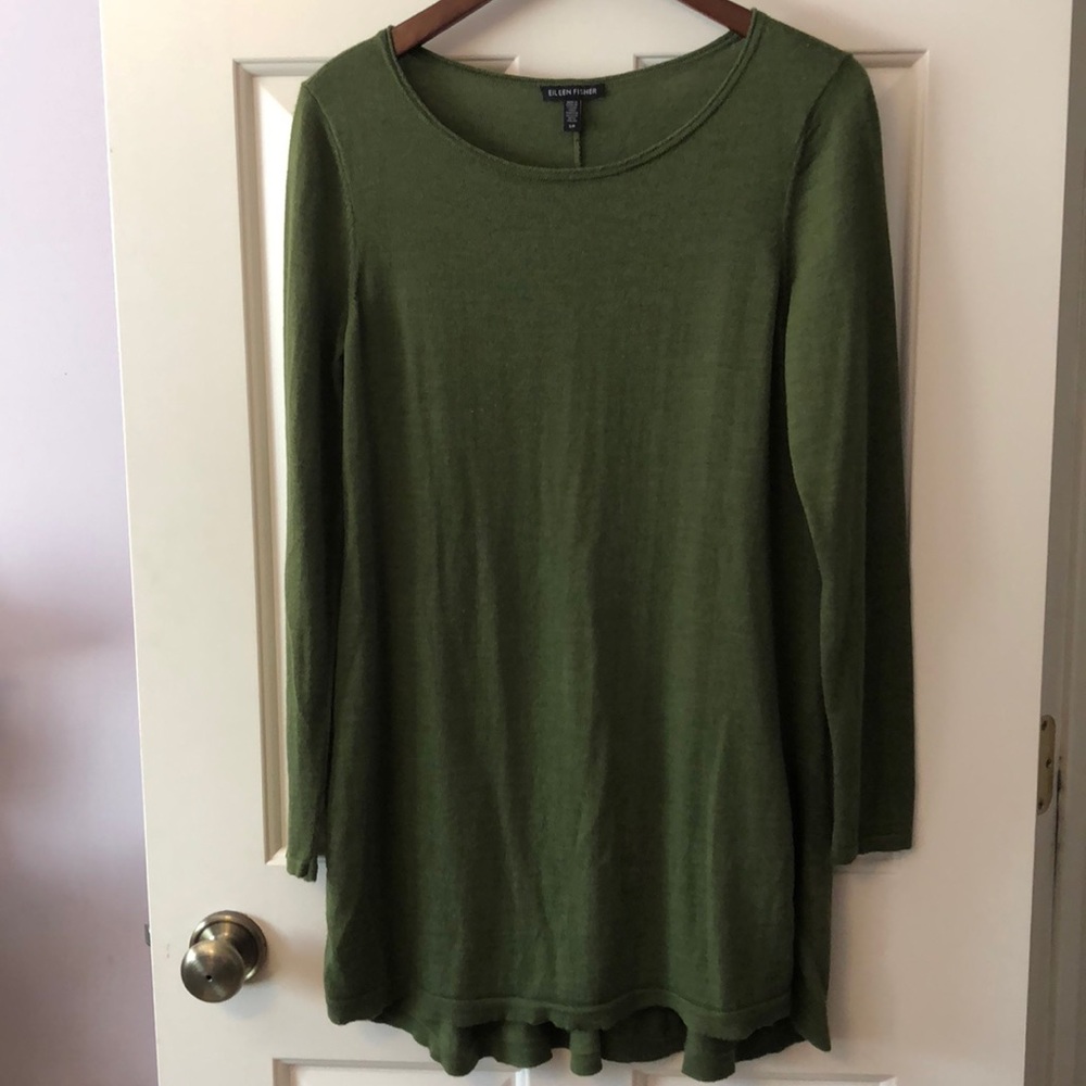 Eileen Fisher Sweater Tunic Small Petite Wool